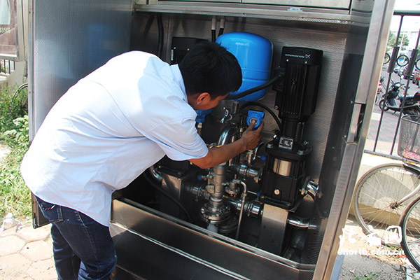 小區經過供水設備改造后壓力穩定